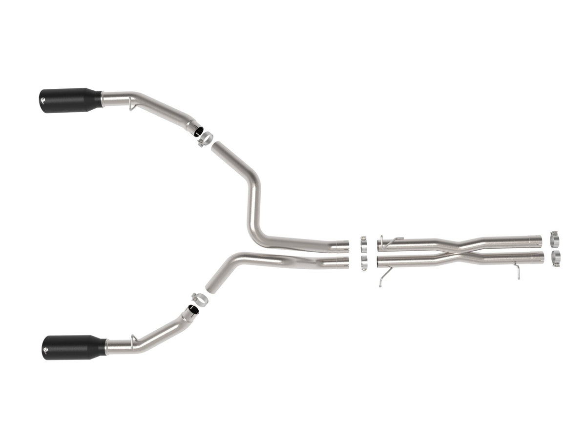 Vulcan Series 3 Inch to 3-1/2 Inch Stainless Steel Cat-Back Exhaust System Ram 1500 Rho 25-26 L6-3.0L (tt) aFe Power-6