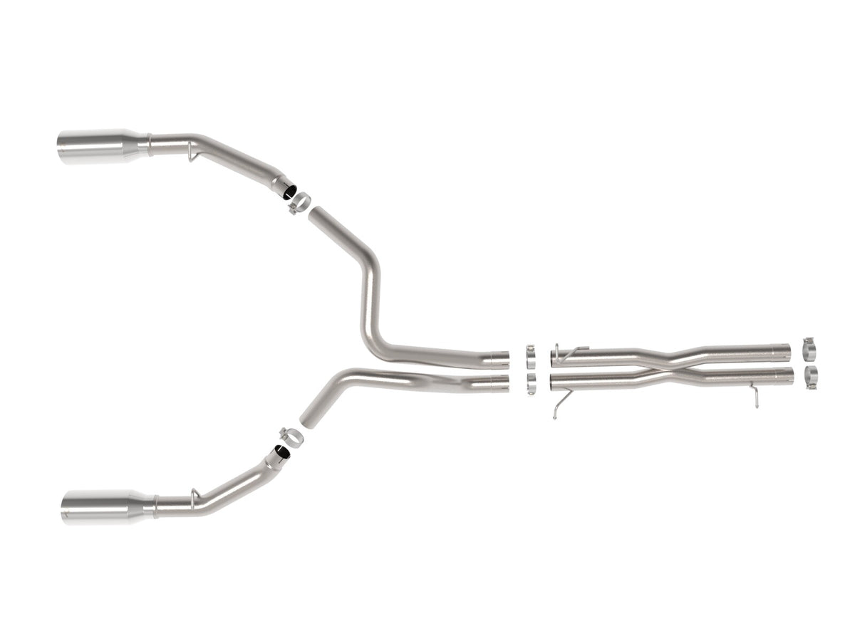 Vulcan Series 3 Inch to 3-1/2 Inch Stainless Steel Cat-Back Exhaust System Ram 1500 Rho 25-26 L6-3.0L (tt) aFe Power-2