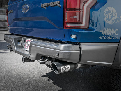 Rebel Series Cat-Back Exhaust System w/ Tip Ford F-150 Raptor 17-20/F-150 Limited 19-20 V6-3.5L (tt) aFe Power-16