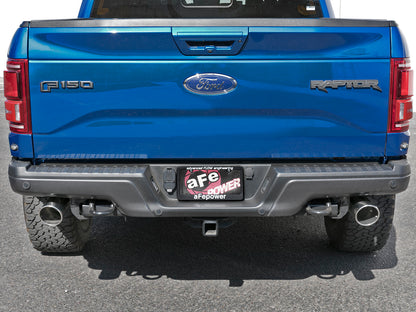 Rebel Series Cat-Back Exhaust System w/ Tip Ford F-150 Raptor 17-20/F-150 Limited 19-20 V6-3.5L (tt) aFe Power-6