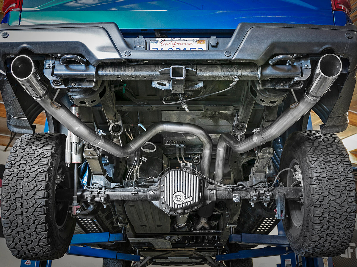 Rebel Series Cat-Back Exhaust System w/ Tip Ford F-150 Raptor 17-20/F-150 Limited 19-20 V6-3.5L (tt) aFe Power-8