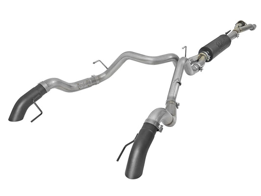 Mach Force-Xp 3 Inch 304 Stainless Cat-Back Hi-Tuck Exhaust System w/ Tips Ford F-150 Raptor 17-20/F-150 Limited 19-20 V6-3.5L (tt) aFe Power