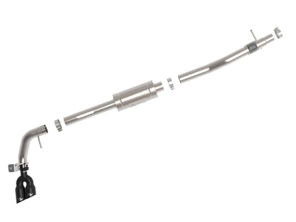 Rebel Series 3 Inch 304 Stainless Steel Cat-Back Exhaust System w/ Black Tips Ford Ranger 19-22 L4-2.3L (t) aFe Power-3