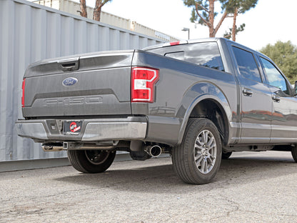 Gemini Xv 3 Inch 304 Stainless Steel Cat-Back Exhaust System w/ Cut-Out Ford F-150 15-20 V6-2.7L (tt)/3.5L (tt)/V8-5.0L aFe Power-6