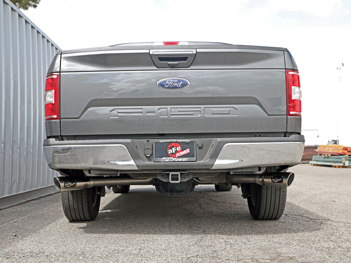 Gemini Xv 3 Inch 304 Stainless Steel Cat-Back Exhaust System w/ Cut-Out Ford F-150 15-20 V6-2.7L (tt)/3.5L (tt)/V8-5.0L aFe Power-7