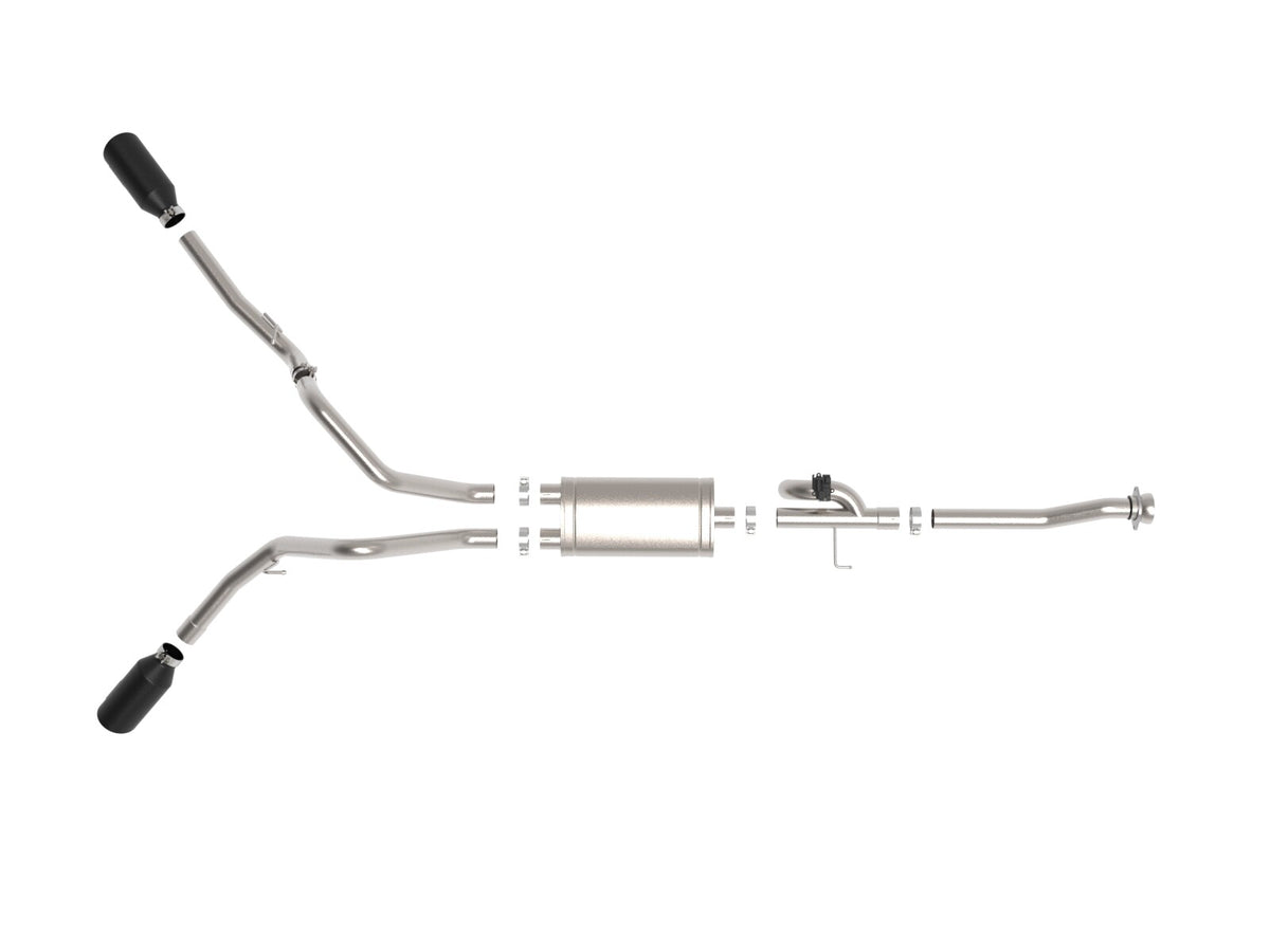 Gemini Xv 3 Inch 304 Stainless Steel Cat-Back Exhaust System w/ Cut-Out Ford F-150 21-26 V6-2.7L (tt)/3.5L (tt)/V8-5.0L aFe Power-14