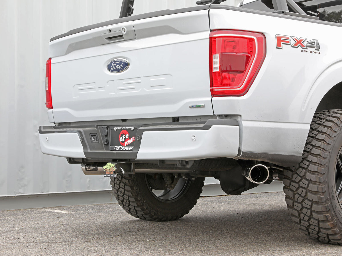 Gemini Xv 3 Inch 304 Stainless Steel Cat-Back Exhaust System w/ Cut-Out Ford F-150 21-26 V6-2.7L (tt)/3.5L (tt)/V8-5.0L aFe Power-6