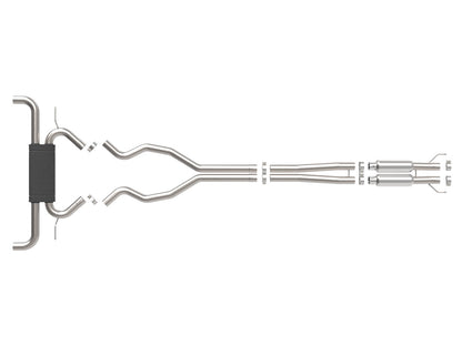 Vulcan Series 2-1/2 Inch 304 Stainless Steel Cat-Back Exhaust System Ford Edge St 19-23 V6-2.7L (tt) aFe Power-3