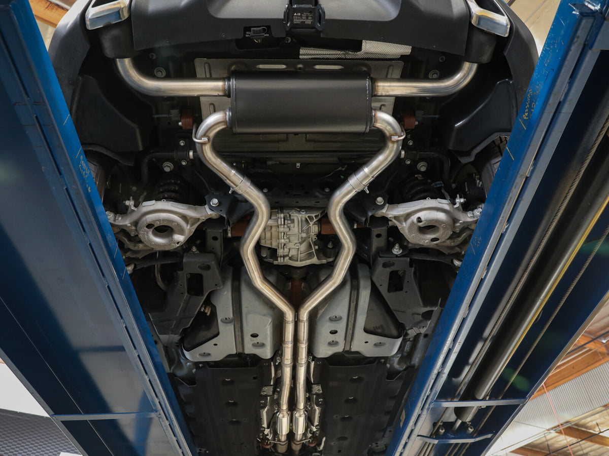 Vulcan Series 2-1/2 Inch 304 Stainless Steel Cat-Back Exhaust System Ford Edge St 19-23 V6-2.7L (tt) aFe Power-4