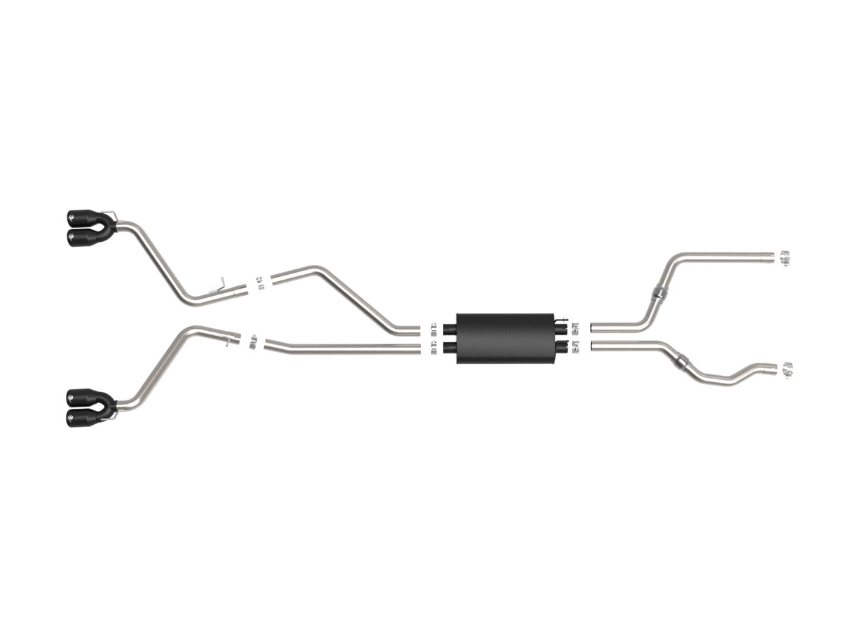 Mach Force-Xp 304 Stainless Steel Cat-Back Exhaust System w/ Tip Ford Explorer St 20-26 V6-3.0L (tt) aFe Power-6
