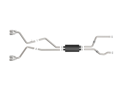 Mach Force-Xp 304 Stainless Steel Cat-Back Exhaust System w/ Tip Ford Explorer St 20-26 V6-3.0L (tt) aFe Power-1