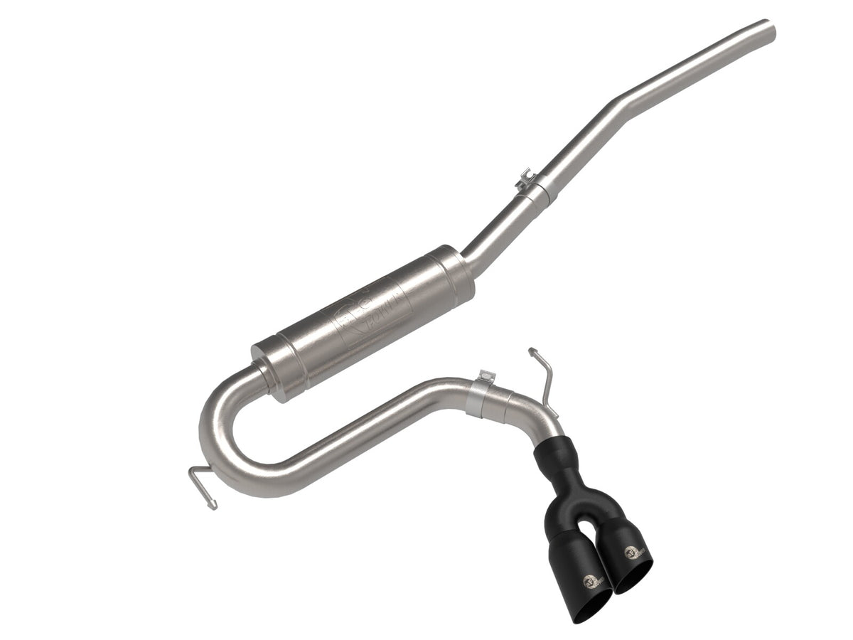 Rebel Series 2-1/2 Inch 304 Stainless Steel Cat-Back Exhaust System w/ Black Tip Ford Maverick 22-26 L4-2.0L (t) AWD aFe Power