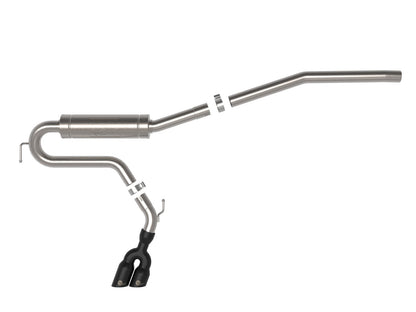 Rebel Series 2-1/2 Inch 304 Stainless Steel Cat-Back Exhaust System w/ Black Tip Ford Maverick 22-26 L4-2.0L (t) AWD aFe Power-1