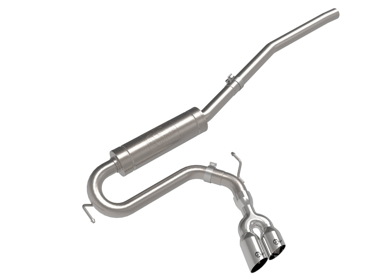 Rebel Series 2-1/2 Inch 304 Stainless Steel Cat-Back Exhaust w/ Polished Tip Ford Maverick 22-26 L4-2.0L (t) AWD aFe Power