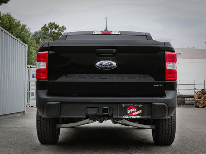 Rebel Series 2-1/2 Inch 304 Stainless Steel Cat-Back Exhaust w/ Polished Tip Ford Maverick 22-26 L4-2.0L (t) AWD aFe Power-3