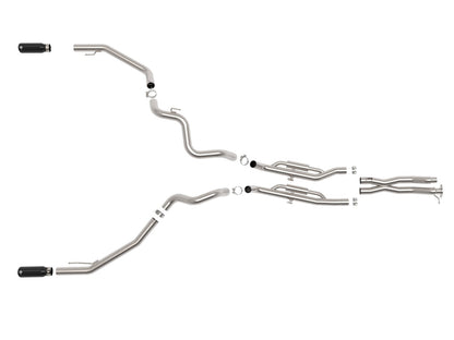 Vulcan Series 3 Inch 304 Stainless Steel Cat-Back Exhaust System w/ Tip Ford Ranger Raptor 24-26 V6-3.0L (tt) aFe Power-9