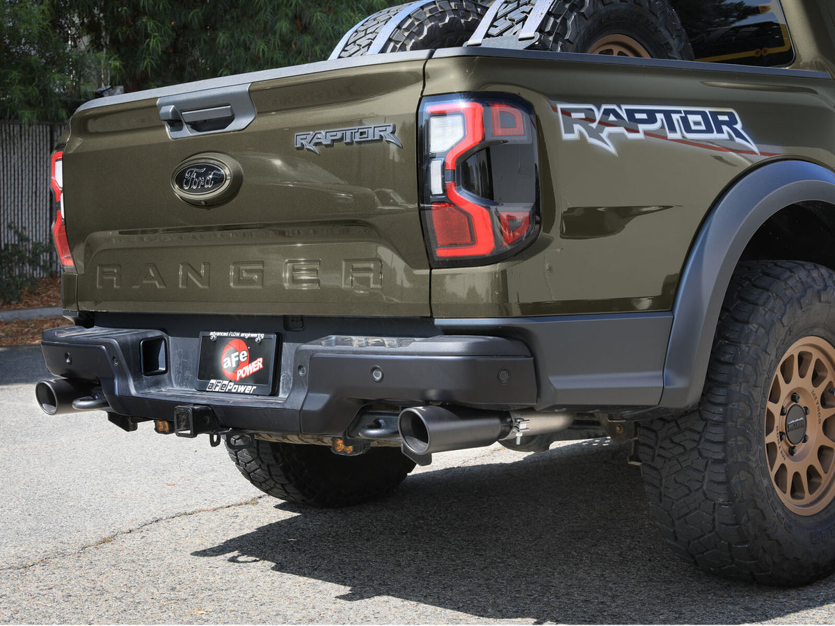Vulcan Series 3 Inch 304 Stainless Steel Cat-Back Exhaust System w/ Tip Ford Ranger Raptor 24-26 V6-3.0L (tt) aFe Power-10