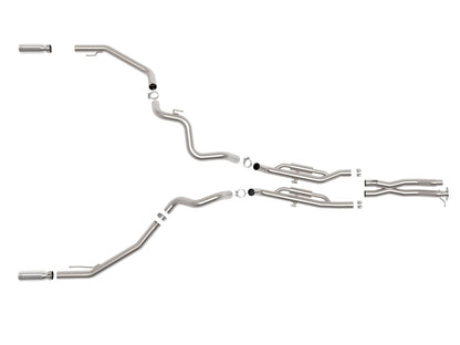 Vulcan Series 3 Inch 304 Stainless Steel Cat-Back Exhaust System w/ Tip Ford Ranger Raptor 24-26 V6-3.0L (tt) aFe Power-2