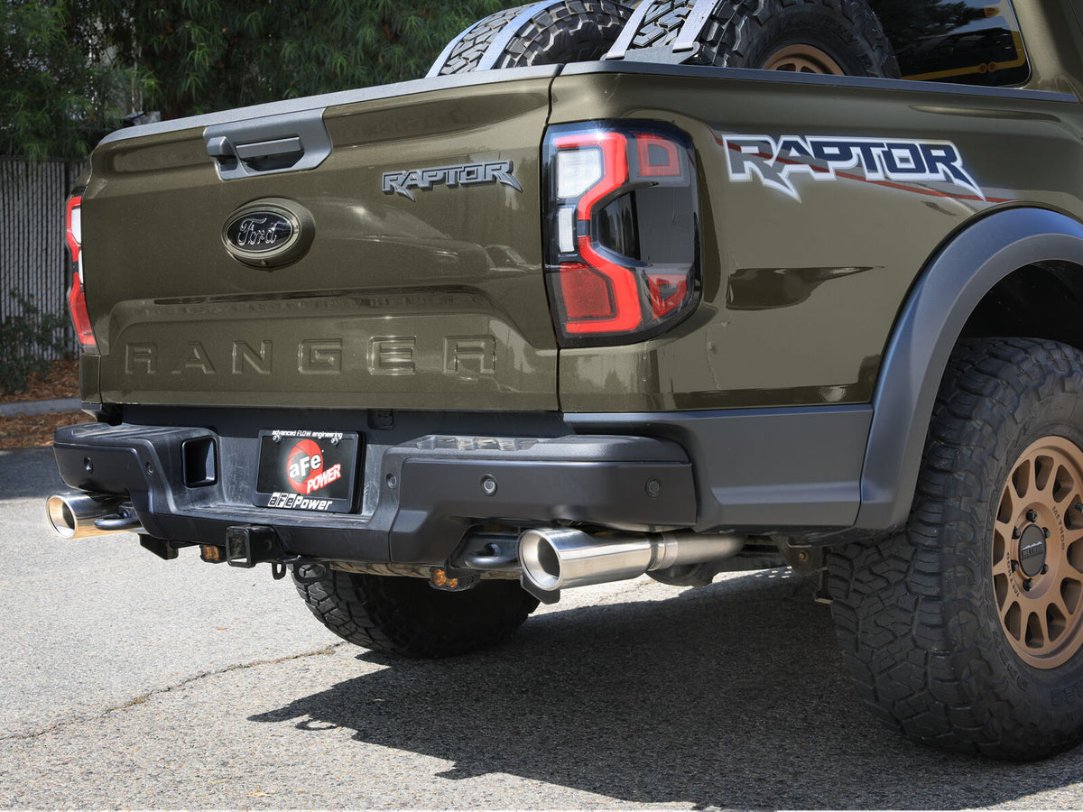 Vulcan Series 3 Inch 304 Stainless Steel Cat-Back Exhaust System w/ Tip Ford Ranger Raptor 24-26 V6-3.0L (tt) aFe Power-3