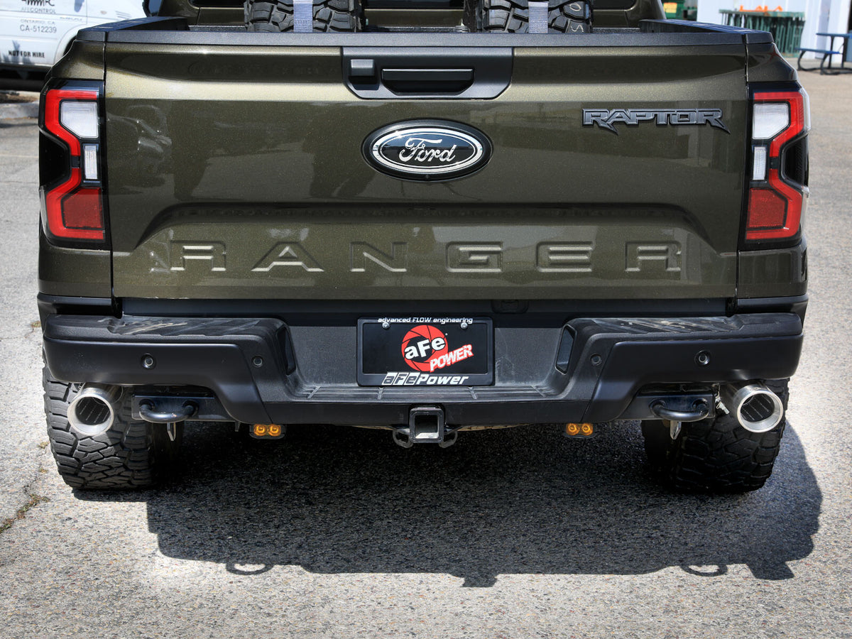 Vulcan Series 3 Inch 304 Stainless Steel Cat-Back Exhaust System w/ Tip Ford Ranger Raptor 24-26 V6-3.0L (tt) aFe Power-4