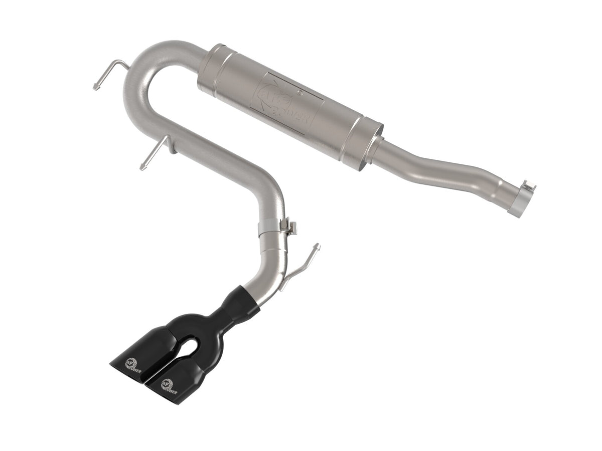 Rebel Series 2-1/2 Inch 304 Stainless Steel Cat-Back Exhaust System w/ Black Tip Ford Maverick 22-26 L4-2.5L FWD aFe Power
