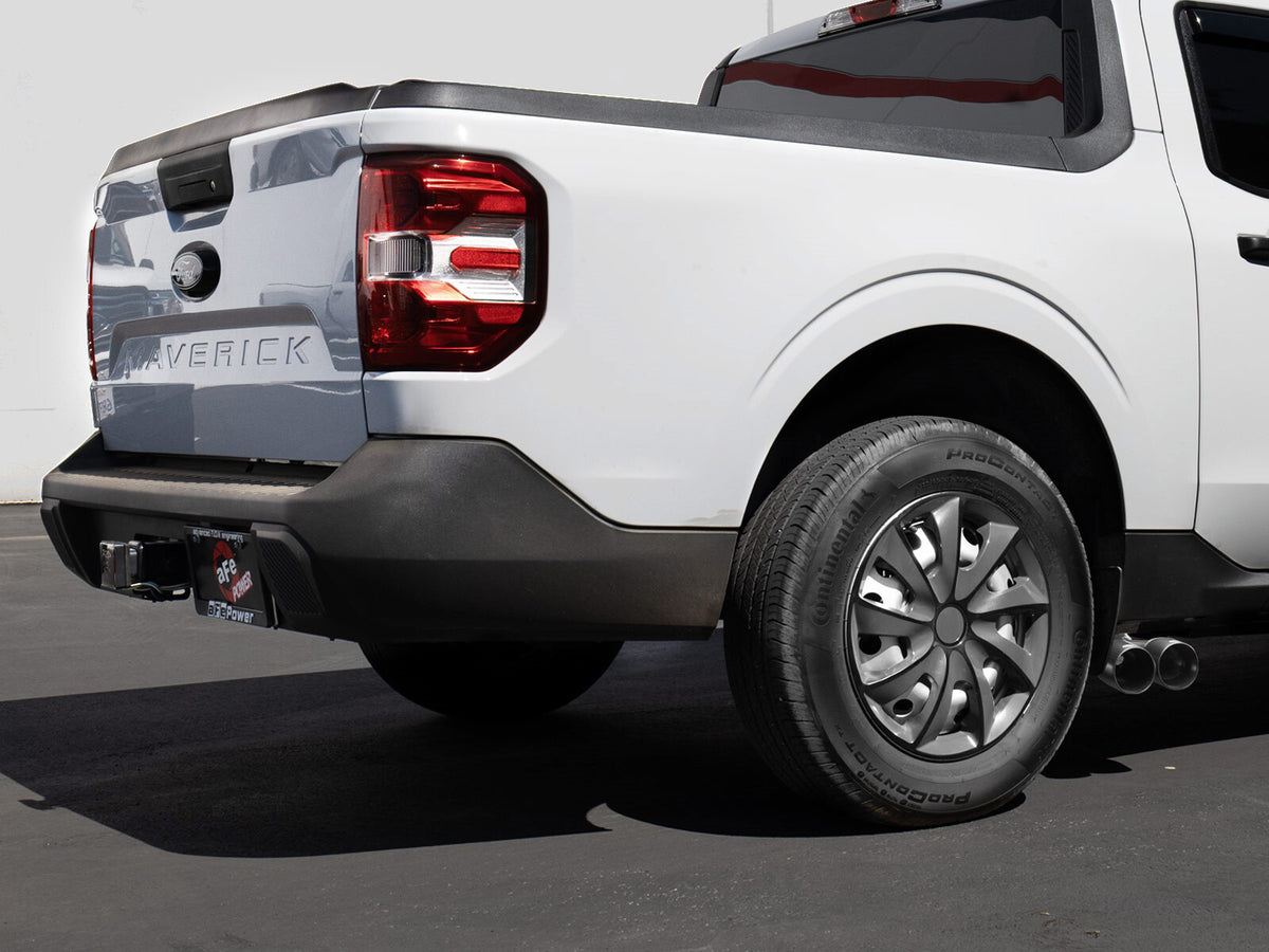 Rebel Series 2-1/2 Inch 304 Stainless Steel Cat-Back Exhaust System w/ Black Tip Ford Maverick 22-26 L4-2.5L FWD aFe Power-3