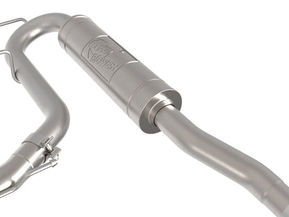 Rebel Series 2-1/2 Inch 304 Stainless Steel Cat-Back Exhaust w/ Polished Tip Ford Maverick 22-26 L4-2.5L FWD aFe Power-1