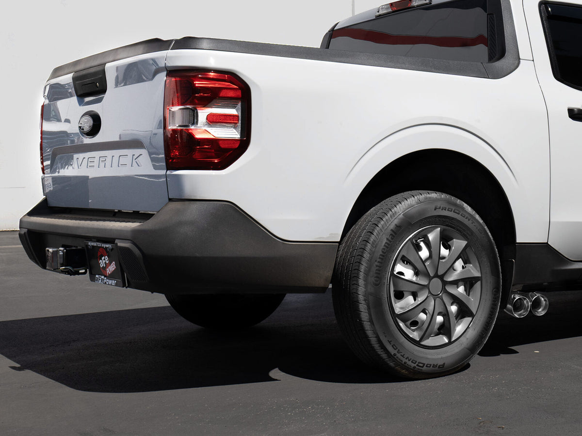 Rebel Series 2-1/2 Inch 304 Stainless Steel Cat-Back Exhaust w/ Polished Tip Ford Maverick 22-26 L4-2.5L FWD aFe Power-3