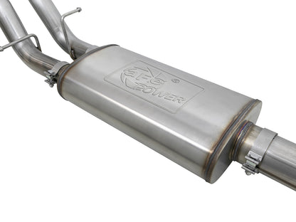 Vulcan Series 304 Stainless Steel Cat-Back Exhaust System w/o Tip GM Silverado/Sierra 1500 19-26 V8-6.2L aFe Power-2