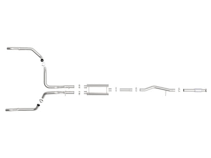 Vulcan Series 3 Inch 304 Stainless Steel Cat-Back Exhaust System Uses OE Tips GM Silverado/Sierra 1500 19-26 V8-5.3L aFe Power-4