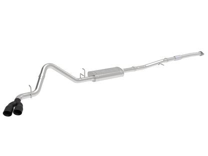 Vulcan Series 3 Inch 304 Stainless Steel Cat-Back Exhaust System w/ Tips GM Silverado/Sierra 1500 19-26 L4-2.7L (t) aFe Power-6