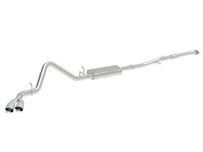 Vulcan Series 3 Inch 304 Stainless Steel Cat-Back Exhaust System w/ Tips GM Silverado/Sierra 1500 19-26 L4-2.7L (t) aFe Power