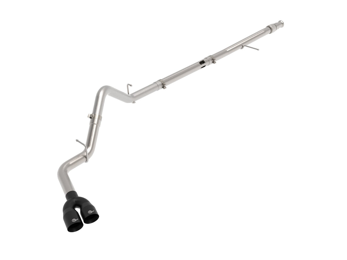 Rebel Xd Series 3 Inch 304 Stainless Steel Dpf-Back Exhaust w/Dual Tips GM Trucks 20-22 L6-3.0L (td) LM2 aFe Power-6
