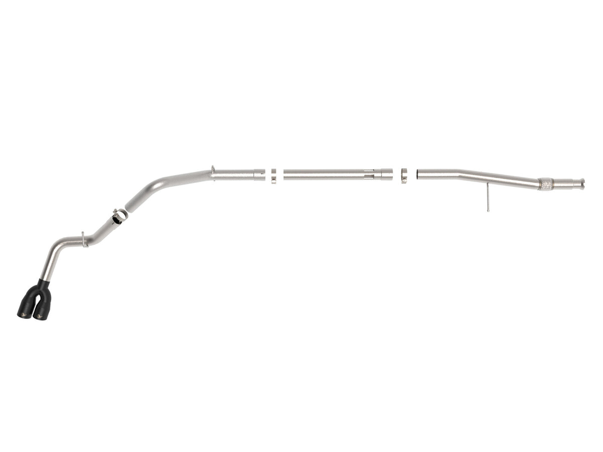 Rebel Xd Series 3 Inch 304 Stainless Steel Dpf-Back Exhaust w/Dual Tips GM Trucks 20-22 L6-3.0L (td) LM2 aFe Power-9