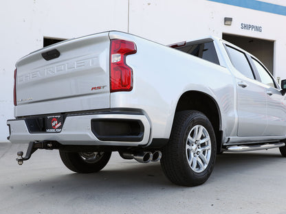 Rebel Xd Series 3 Inch 304 Stainless Steel Dpf-Back Exhaust w/Dual Tips GM Trucks 20-22 L6-3.0L (td) LM2 aFe Power-3