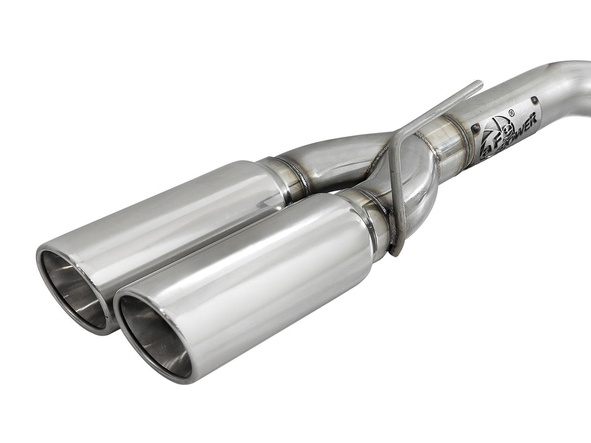 Vulcan Series 3 Inch 304 Stainless Steel Dpf-Back Exhaust System w/ Tip GM Trucks 20-22 L6-3.0L (td) LM2 aFe Power-1