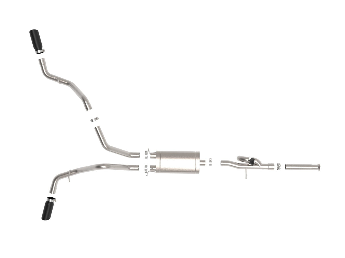 Gemini Xv 3 Inch 304 Stainless Steel Cat-Back Exhaust System w/ Cut-Out GM Trucks 09-18 V6-4.3/V8-4.8/5.3L Passenger and Driver Side Exit Location aFe Power-13