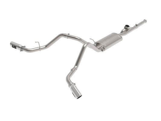 Gemini Xv 3 Inch 304 Stainless Steel Cat-Back Exhaust System w/ Cut-Out GM Trucks 09-18 V6-4.3/V8-4.8/5.3L Passenger and Driver Side Exit Location aFe Power