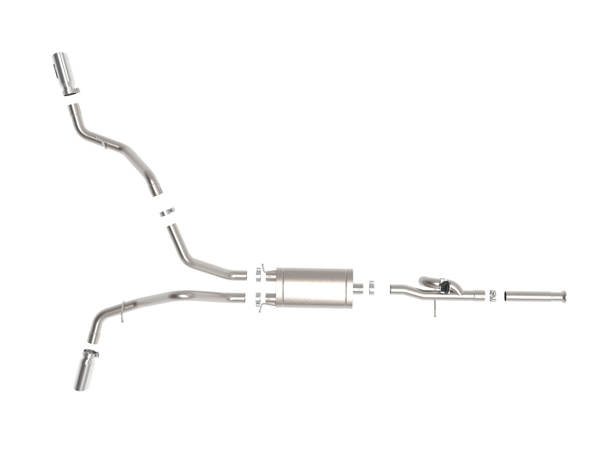 Gemini Xv 3 Inch 304 Stainless Steel Cat-Back Exhaust System w/ Cut-Out GM Trucks 09-18 V6-4.3/V8-4.8/5.3L Passenger and Driver Side Exit Location aFe Power-5