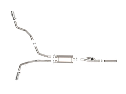 Gemini Xv 3 Inch 304 Stainless Steel Cat-Back Exhaust System w/ Cut-Out GM Trucks 09-18 V6-4.3/V8-4.8/5.3L Passenger and Driver Side Exit Location aFe Power-5