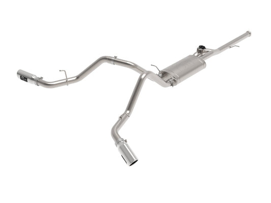 Gemini Xv 3 Inch 304 Stainless Steel Cat-Back Exhaust System w/ Cut-Out GM Trucks 14-19 V6-4.3L/V8-5.3L aFe Power
