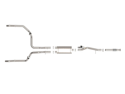 Gemini Xv 3 Inch 304 Stainless Steel Cat-Back Exhaust System w/ Cut-Out GM Silverado/Sierra 1500 19-26 V8-5.3L aFe Power-23