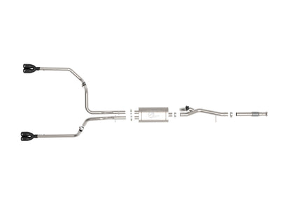 Gemini Xv 3 Inch 304 Stainless Steel Cat-Back Exhaust System w/ Cut-Out GM Silverado/Sierra 1500 19-26 V8-5.3L aFe Power-14