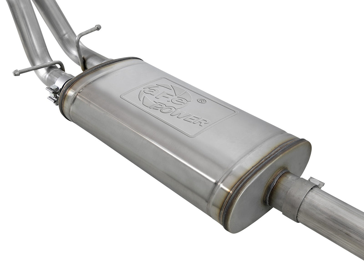 Gemini Xv 3 Inch 304 Stainless Steel Cat-Back Exhaust System w/ Cut-Out GM Silverado/Sierra 1500 19-26 V8-5.3L aFe Power-3