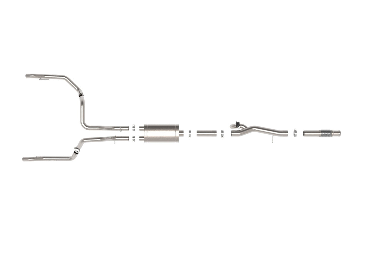 Gemini Xv 3 Inch 304 Stainless Steel Cat-Back Hi-Tuck Exhaust System w/ Cut-Out GM Silverado/Sierra 1500 19-26 V8-6.2L aFe Power-3