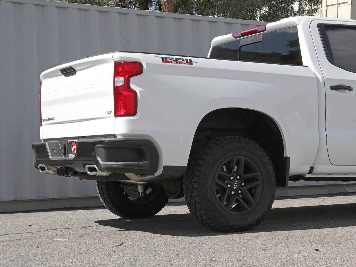 Gemini Xv 3 Inch 304 Stainless Steel Cat-Back Hi-Tuck Exhaust System w/ Cut-Out GM Silverado/Sierra 1500 19-26 V8-6.2L aFe Power-4