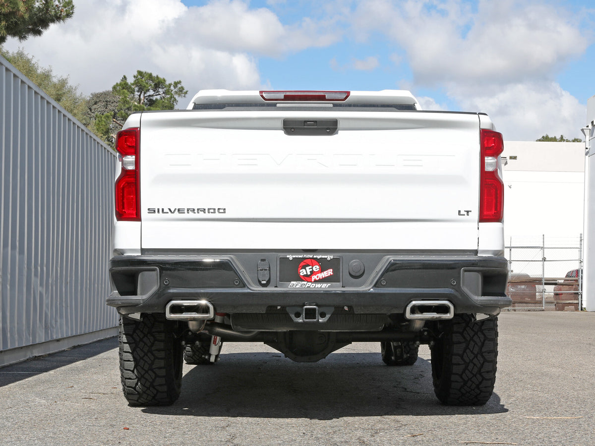 Gemini Xv 3 Inch 304 Stainless Steel Cat-Back Hi-Tuck Exhaust System w/ Cut-Out GM Silverado/Sierra 1500 19-26 V8-6.2L aFe Power-5