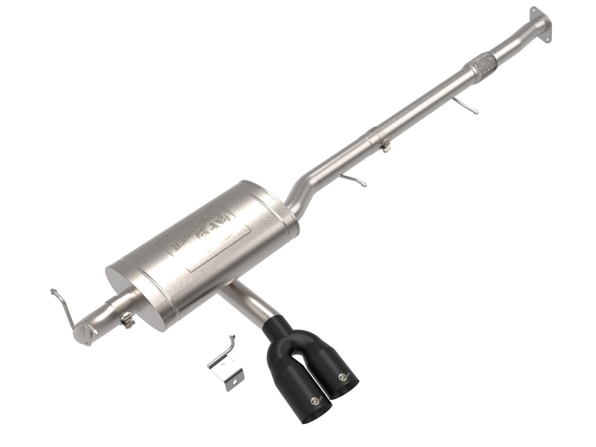 Rebel Series 3 Inch 304 Stainless Steel Cat-Back Exhaust System w/ Tip GM Colorado/Canyon 23-26 L4-2.7L (t) aFe Power-5