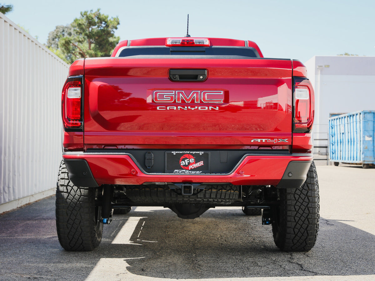 Rebel Series 3 Inch 304 Stainless Steel Cat-Back Exhaust System w/ Tip GM Colorado/Canyon 23-26 L4-2.7L (t) aFe Power-8