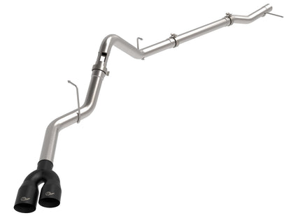 Rebel Xd Series 3 Inch 304 Stainless Steel Dpf-Back Exhaust w/Dual Tips GM Trucks 23-26 L6-3.0L (td) LZ0 aFe Power-5